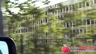 Attractive floozy at euro smut