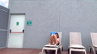 I Filmed My Famous Neighbor Sunbathing with Dental Floss on