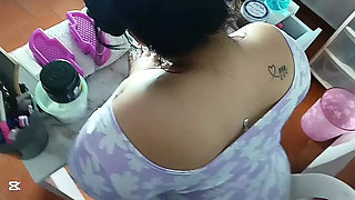 Chubby Colombian Manicurist With Big Ass Fucks My Wife In Doggy Style POV