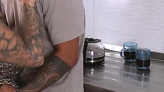 Hot Wife Greets Her Husband with a Great Blowjob