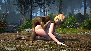 Gol 3D Elf Nun Fucked Hard Doggy Style by Horny Goblin