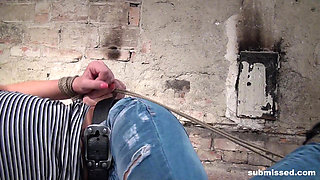 Adel Hogtied Cleavegagged