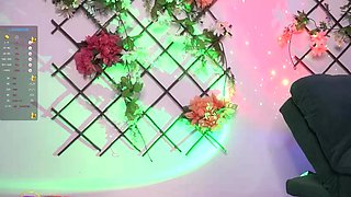 Independent Teen brunette girl toying pussy outdoor