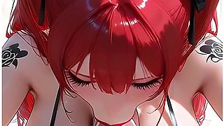 Pov Futanari Beach Blowjob - Hentai Animation - Car Toon