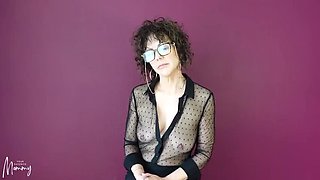 YourFavoriteMommy Part 2 MILF Teacher With Glasses Tits Story Solo HD