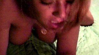 Tempting Blonde Babe Fucks Horny Guard Until a Facial Cumshot