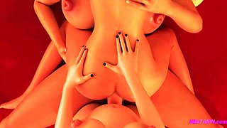 Family Threesome - 3D Hentai Futanari ENG Voices
