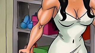 Innocence for Sale. Shoe Salesman Lick Smell Feet Shy Customer. Amazing Cartoon Ai