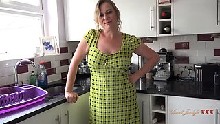 AuntJudysXXX - 46 Year Old Milf Housewife With Big Tits - POV Kitchen Experience