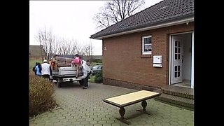 Horny MILF Fucks on Running Truck - Outdoor Sex with Big Ass Brunette
