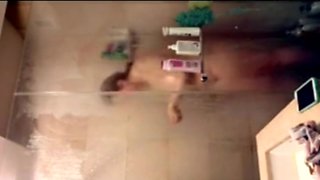curvy stepmom 51 shaving her pussy in the shower