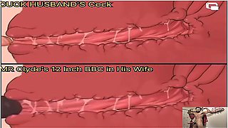 Mr Clydes 12 Inch Bbc Vs Cuckold Husbands Cock