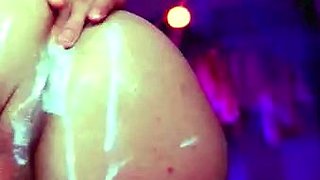 Big Tits Tranny Strokes her Big Cock