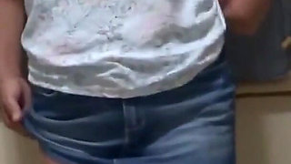 I Return From the Beach Excited, Great Masturbation in Front of Stepson and He Cums in My Pussy