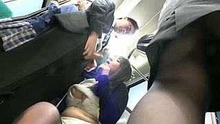 Commuter Bus Is OL Riddled With Special Black Pantyhose In