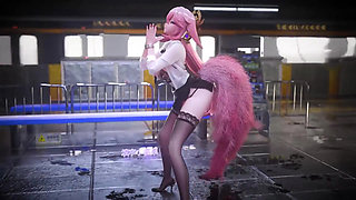 mmd Office Lady Uniform Pencil Skirt Lace Thong Secretary