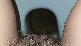 Big Load of Pee From Hairy Pussy