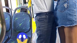 student stretched and fucked on the bus in public