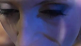 Blonde Slut’s First Ggg Bukkake - Face Covered in Cum After Riding