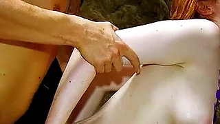 Ginger skinny teen Aurora fucked in the ass on vacation