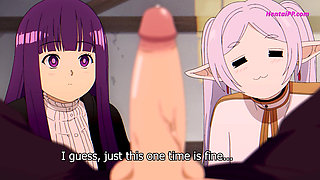 Frieren Beyond Penis End - The Elf Slut Moans As She Takes Massive Dick