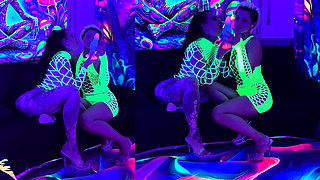 Neon Light with 2 Crazy Girls