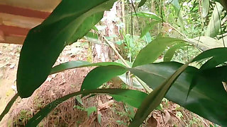 Take Shower and Peeing in a Bath Outdoor