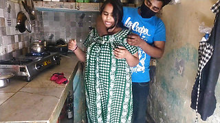 Desi Bhabhi Big Boobs Cleavage Tease in Kitchen Hot Indian Village Girls Exposed