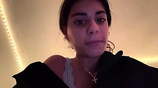 European amateur redhead masturbates on webcam