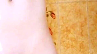 Shower Masturbation Ecstasy with Pulsing Pussy Toy