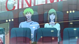 Chainsawman hentai - Makima has a hot sex with Denji in a movie theatre