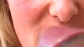 Blonde Submissive MILF Wife Chantelle Stephens Worships Big Black Cock