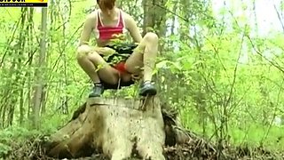 Horny blonde cam girl masturbates her juicy pussy close up