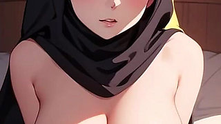 Gol Big Boobed Anime with Hijab Nude