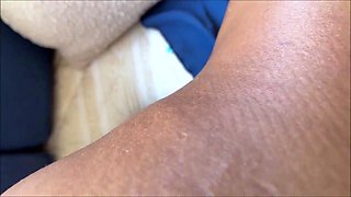 Ebony stepsister sneaks to pool to get bred by brother