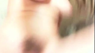 Close-up Webcam Footage of Her Hairy Vagina