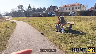 Hunt4k. such a supreme fuck for cash in the car