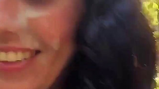 Cumwalk Next to the Beach and Risky Sex in the Bushes