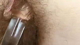 Golden Shower with Glass Cock