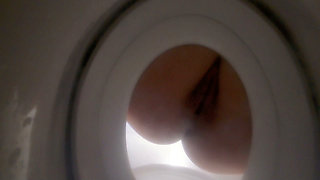 Bathroom-slave Toilet Peeking on Bellealiz Peeing and Farting