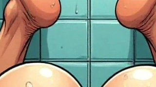 Horny 45-year-old Mommy in the Shower