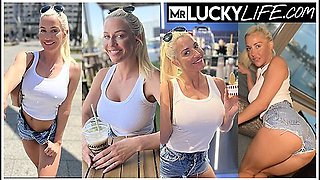 Meeting The Beautiful Blonde Sienna Day In Barcelona
