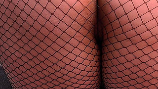 Natural Big Ass, Tights, and a Huge Cock in the Vagina Until the Cum