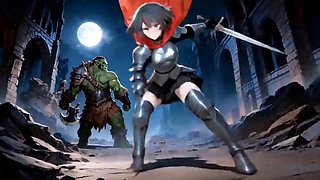 Knight Pounds Orc Goblin Side Story with Hilda