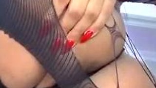 Big boob brunette masturbates on webcam
