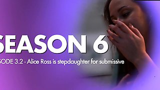 Alice hungers 3 way in bed, enslaved step-daughter.