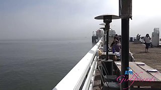 Sia Wood Pisses at Malibu Pier