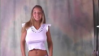 Christina - Vintage Retro Collection with all natural 18yo blonde