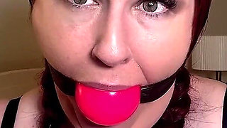 Lacey's Ballgag Play: a Submissive's Display of Devotion
