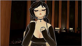 Car Toon - Leyley Sucks Your Dick Under A Table On A Date ( Asmr Vr Pov Roleplay )
